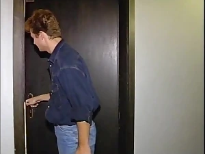 Randy Sylvia May gets her black lingerie patched and fucked by her extremist pauper
